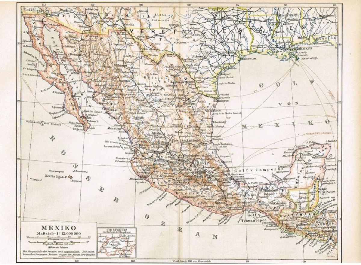 Mexico gamle kart