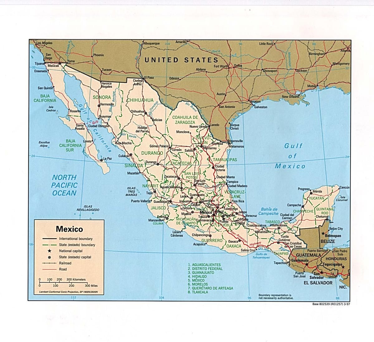 kartlegging av Mexico