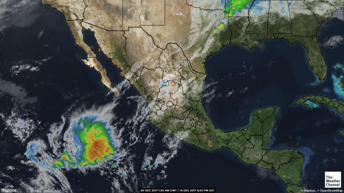 vær radar kart Mexico