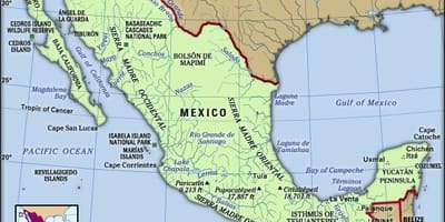 Mexico kartet for barn