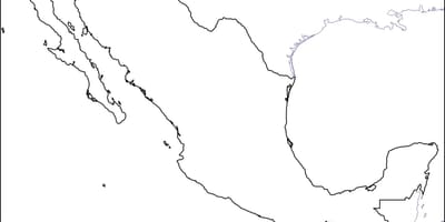 Skissere kart over Mexico