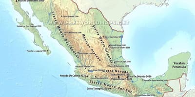 Kart over Mexico-ørkenen