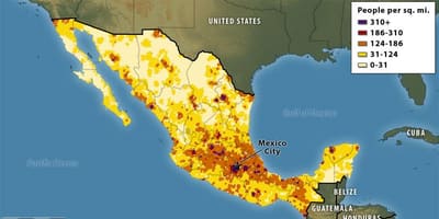 Kartet av Mexico aldersfordelingen