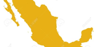 Kartet av Mexico silhouette