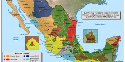 Meksikanske kartellet kart