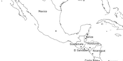Kart Mexico, sentral-amerika