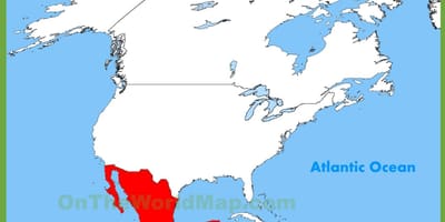 Mexico på verdenskartet