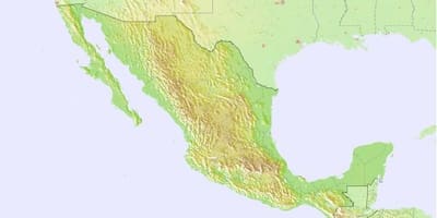 Kartet av Mexico prognose
