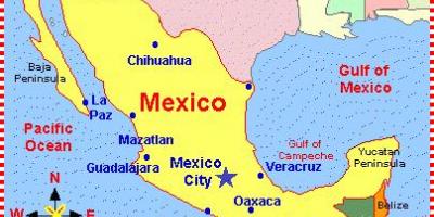 Et kart over Mexico