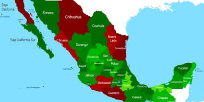 Kartet av Mexico sikkerhet
