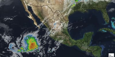 Satellite weather-kart Mexico