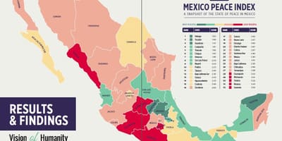 Vold i Mexico kart